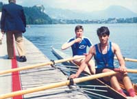 Medunarodna regata Bled 1986. 2xJMA Nikola Keric (VK Krka Sibenik) i Dino Zuvanic (VK Jadran) 3. mjesto